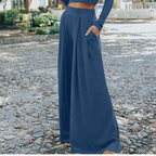 Wide Leg Pajamas with Matching Full Sleeve Top