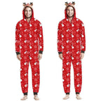 Jumpsuit with hoodie Matching family Christmas Pajama Set