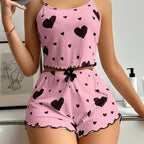 Comfy Stretchy Women's Shorts Set