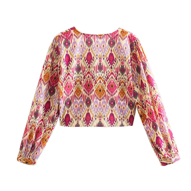 Print Skirt Shorts Set