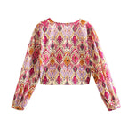 Print Skirt Shorts Set