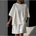 Women Tee Top Shorts Set