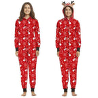 Jumpsuit with hoodie Matching family Christmas Pajama Set