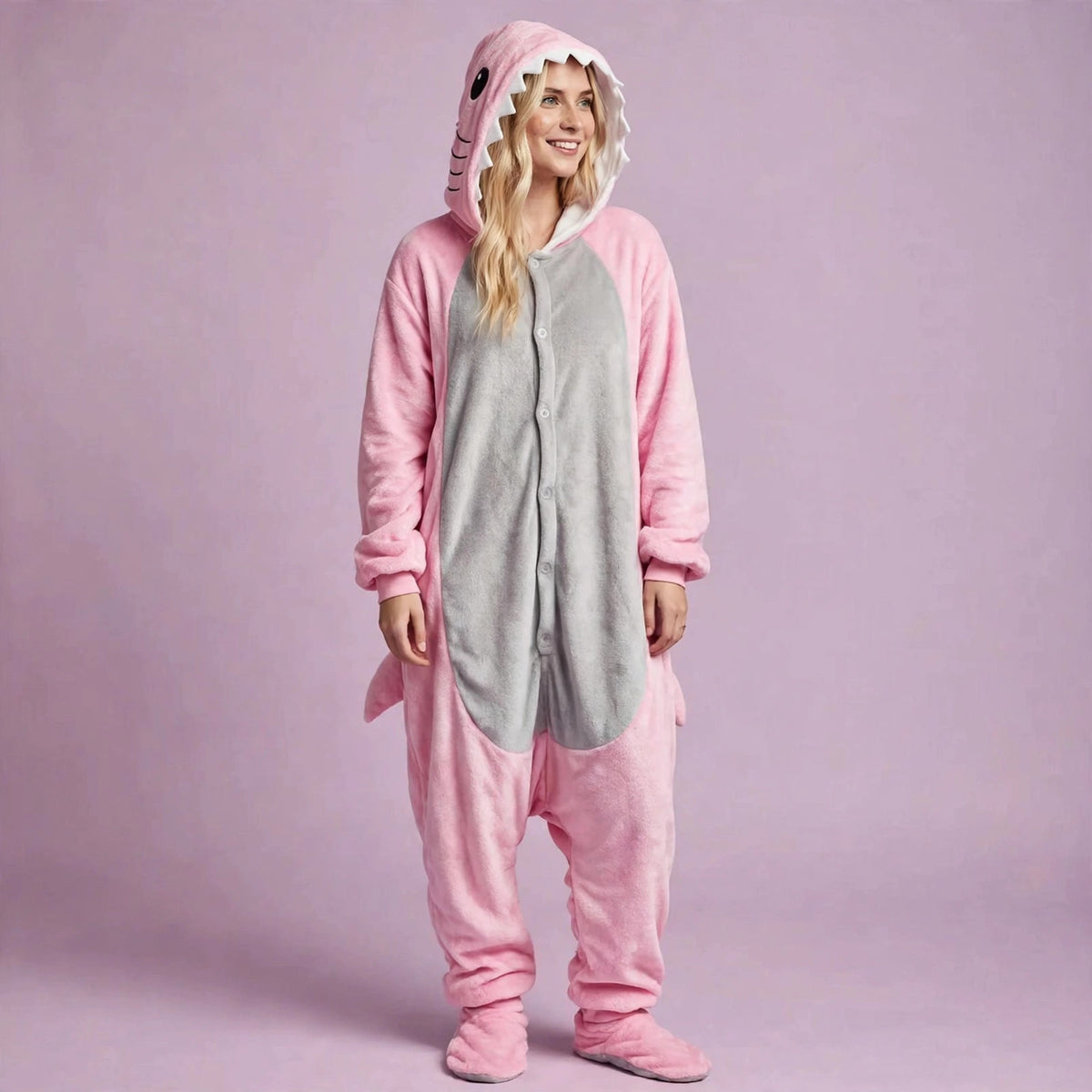 Shark One-Piece Pajamas Set