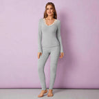 Long Sleeve Round Neck Pajamas Set