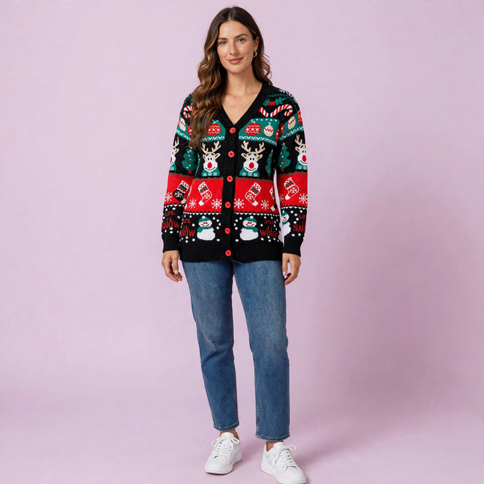 Knitted Cardigan Christmas Ugly Sweater