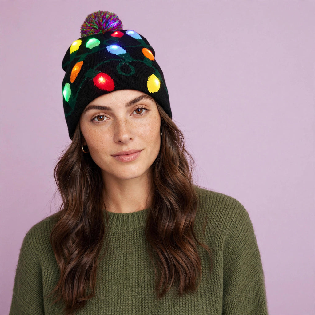 LED Lighted Christmas Hats