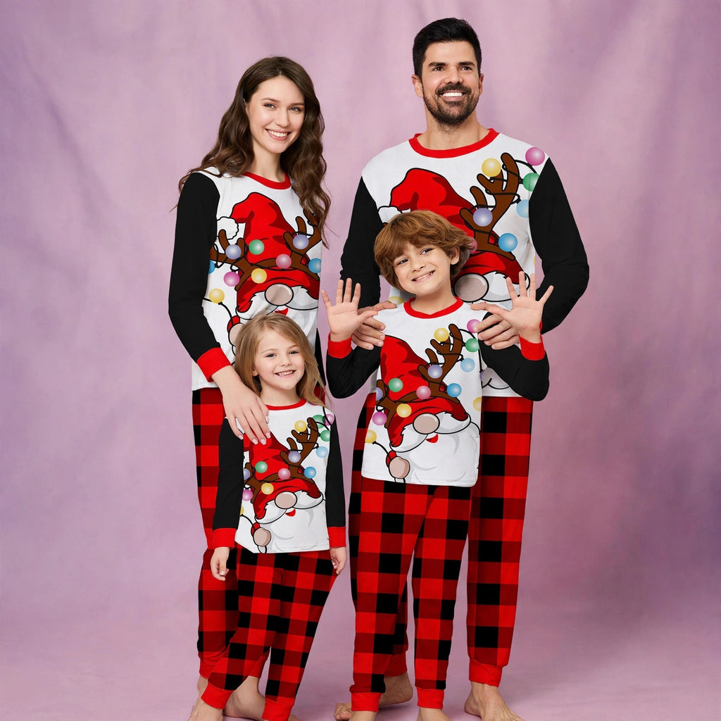 Christmas Reindeer Matching Family Pajamas Set