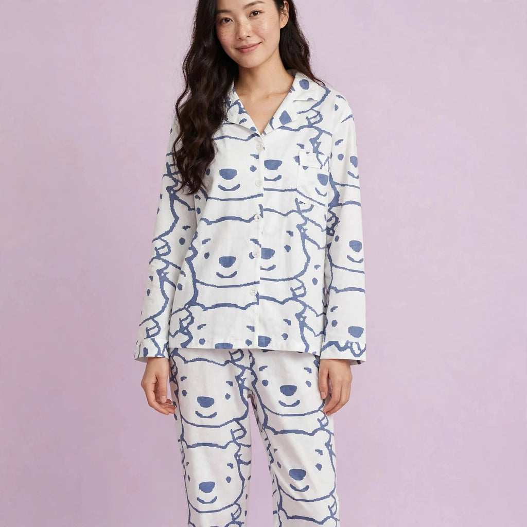 Long Sleeve Cartoon Pajamas Set