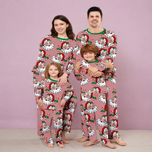 Christmas Elk Print Matching Family Pajamas Set