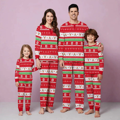 Christmas Ho HO HO Matching Family Pajamas Set