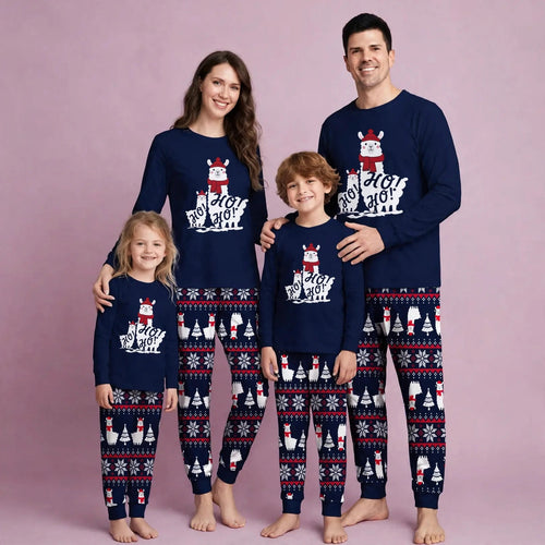 Christmas Ho HO HO Matching Family Pajamas Set
