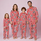Christmas striped Tree Family Matching Christmas Pajamas