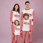 Letter Print Set Family Matching Christmas Pajamas