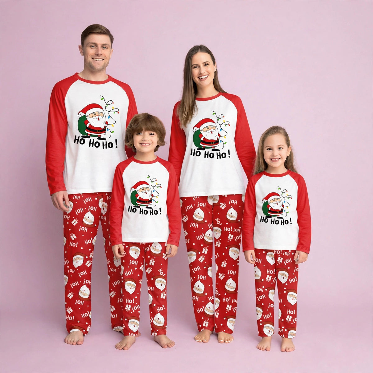 Santa Print Set Family Matching Christmas Pajamas