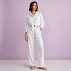 Double Layered Cotton Shirt Pajamas Set