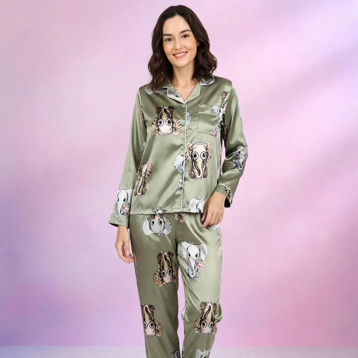 Seven Piece Suit Pajamas Set For Women