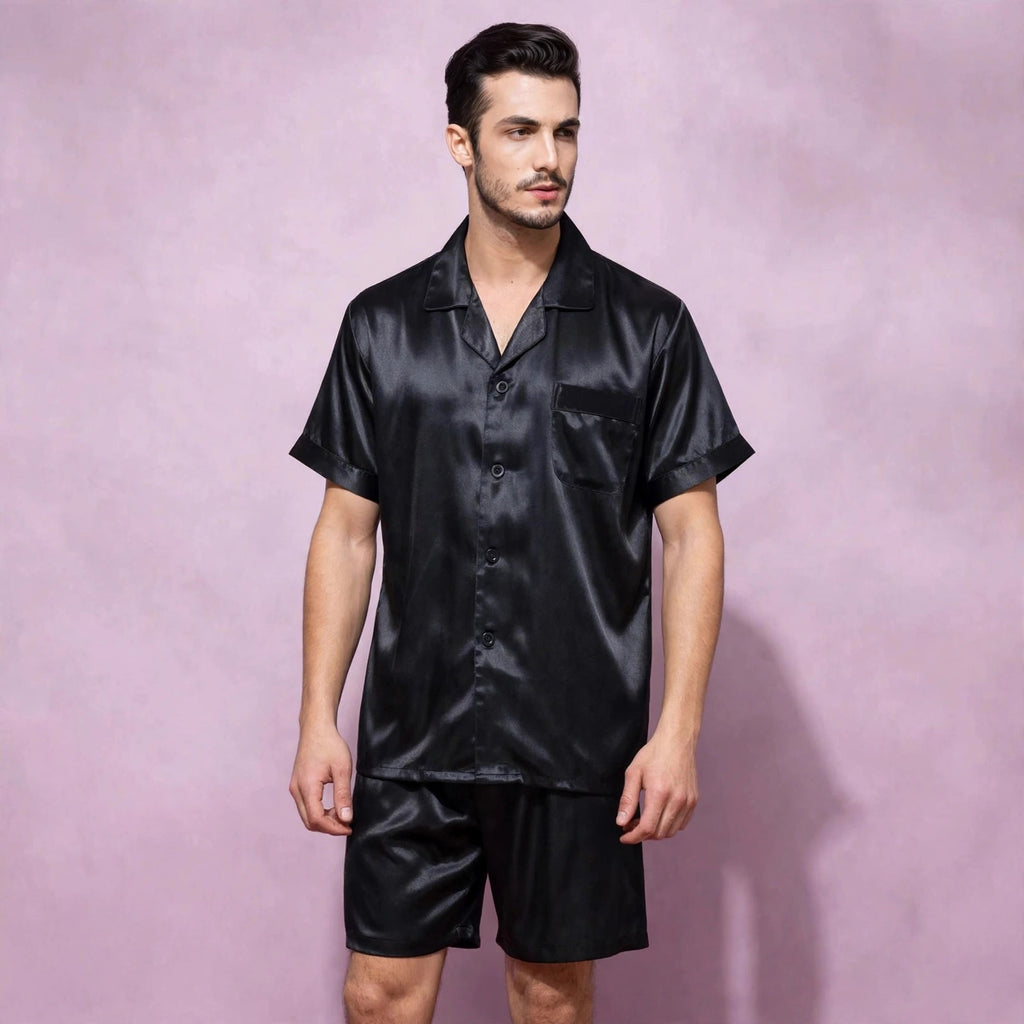 Men's Silk Nightwear Pajama Set