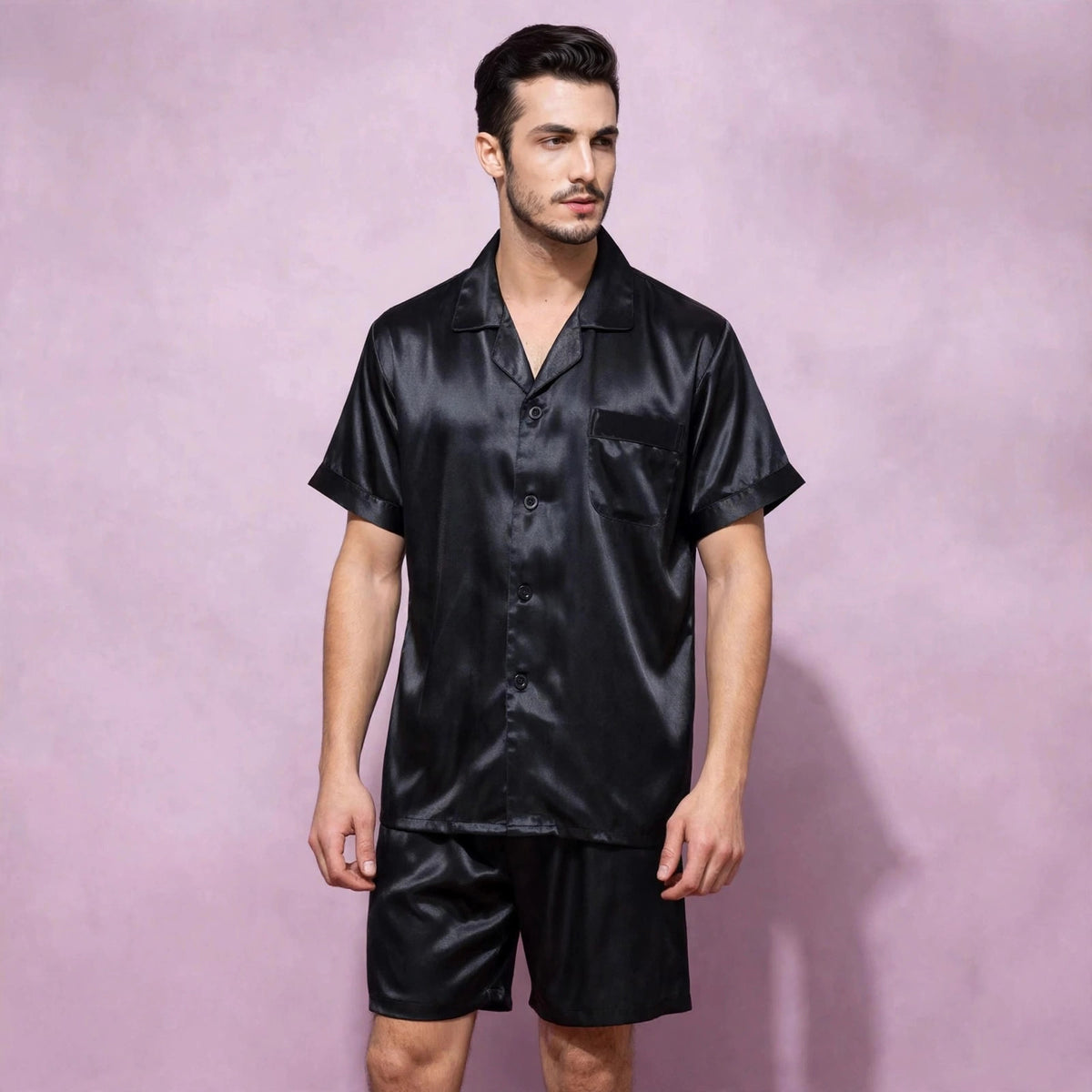 Men's Silk Nightwear Pajama Set