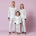 White O Neck Matching Family Christmas Pajamas Set