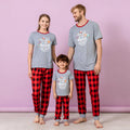 Moon and Back O Neck Matching Family Pajama Set