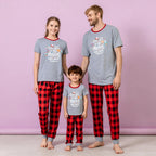 Moon and Back O Neck Matching Family Pajama Set