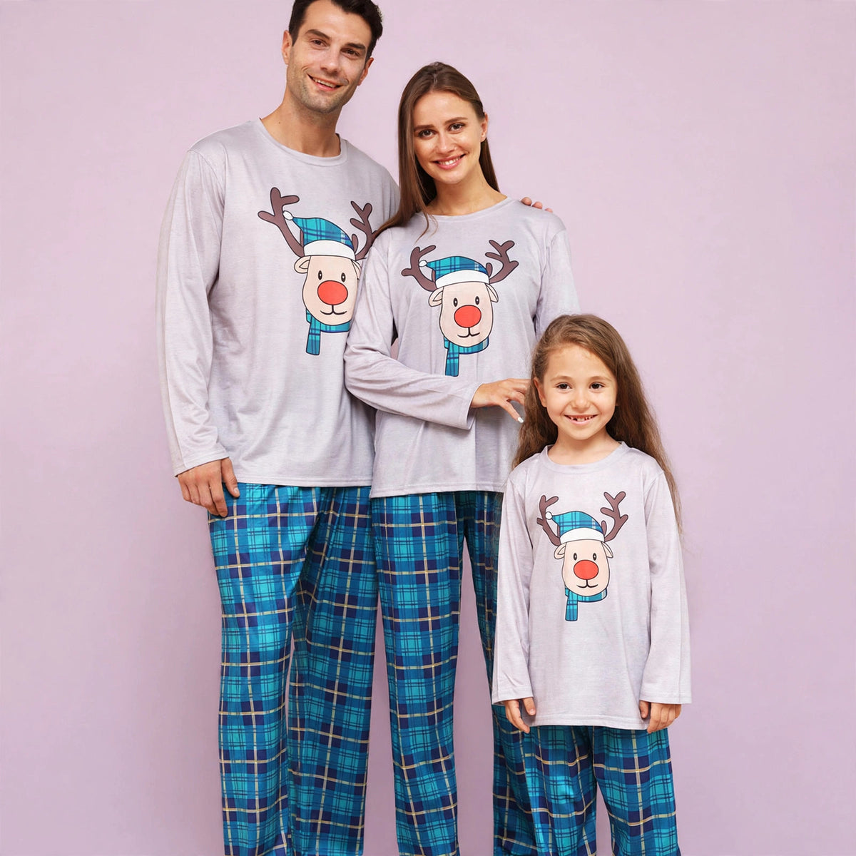 Reindeer Holiday Christmas Family Pajamas
