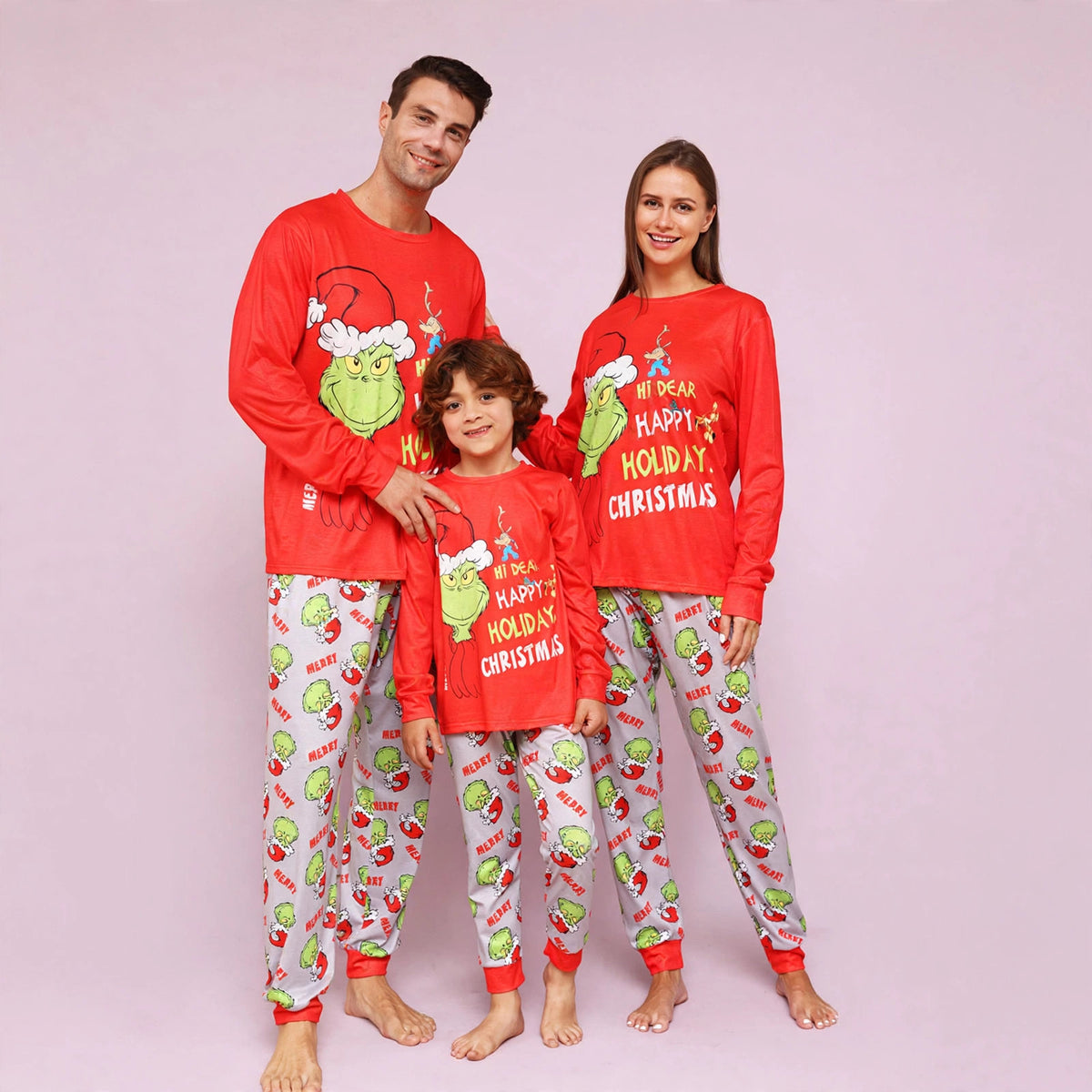 Happy Christmas Holiday Family Matching Pajamas