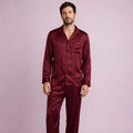 Men Silk Pajamas Set
