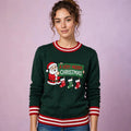 Women  Long-Sleeved Round Collar Christmas Ugly Sweater