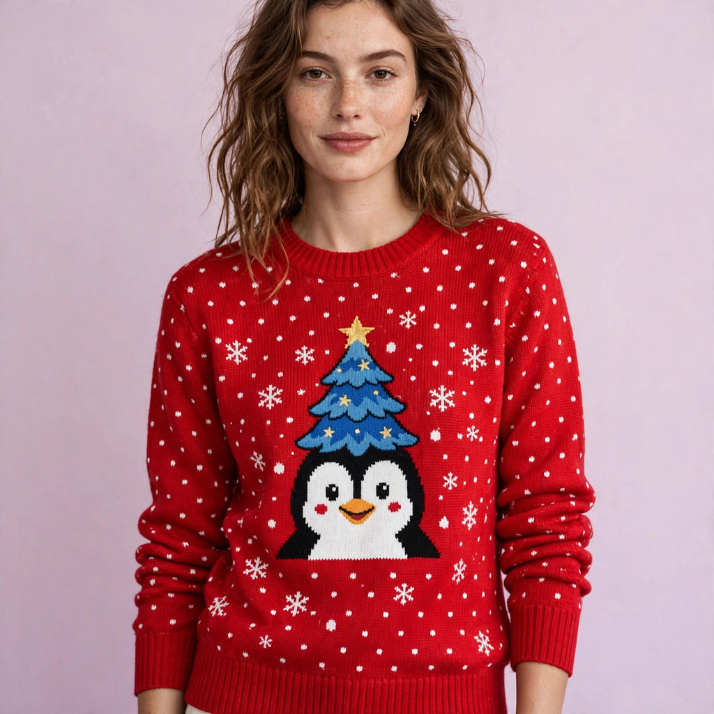 Women Long-Sleeved Christmas Ugly Sweater