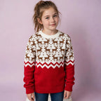 Girl Reindeer Snowflake Christmas Ugly Sweater
