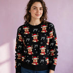 Women Cute Reindeer Christmas Ugly Sweater