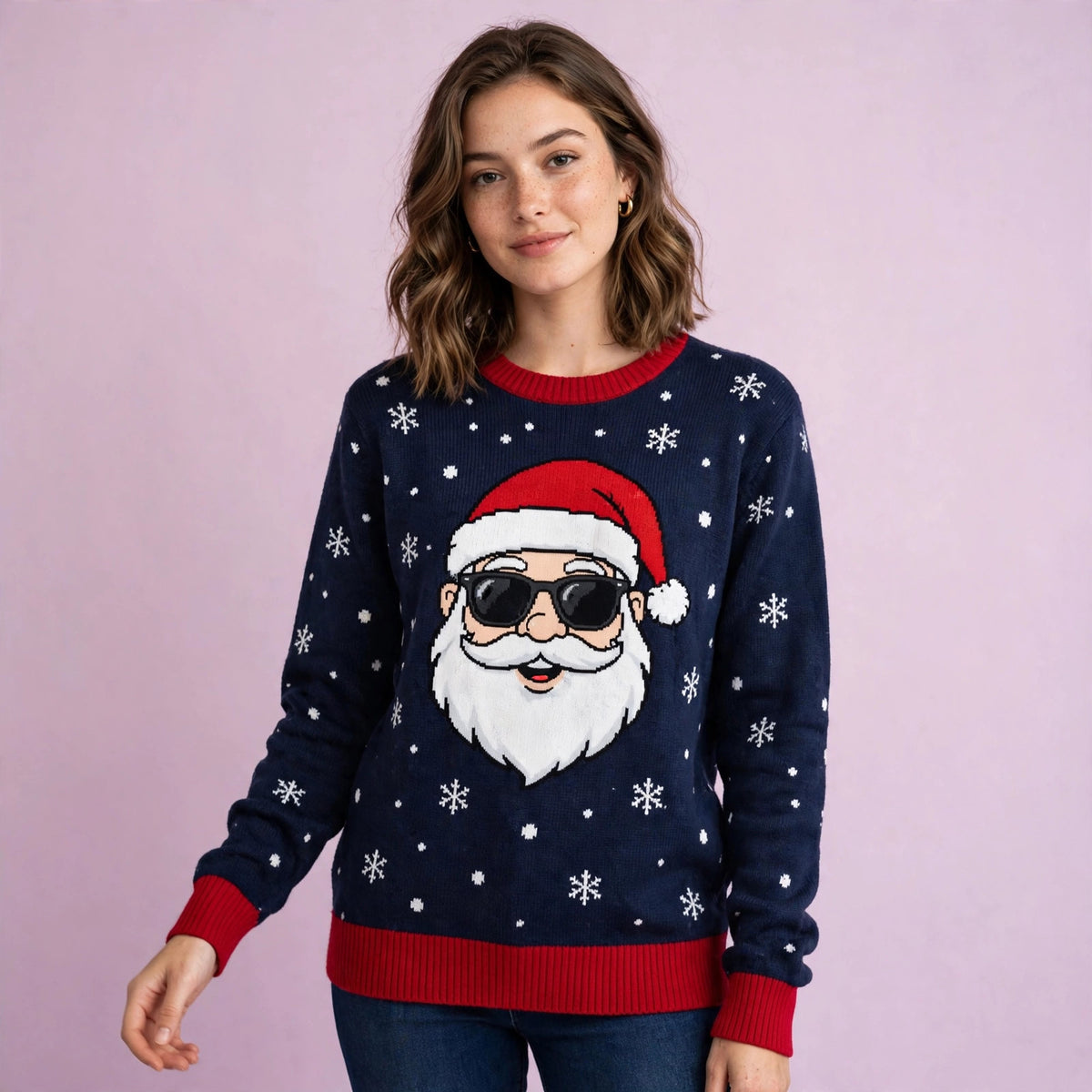 Women Cute Santa Christmas Ugly Sweater