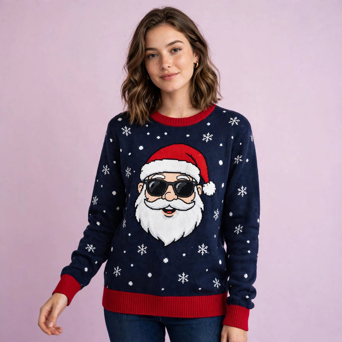 Women Cute Santa Christmas Ugly Sweater