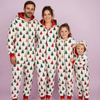 Christmas Print Jumpsuit Pajama Set