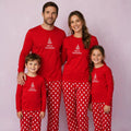 Red Christmas Tree Long-Sleeved Pajama Set