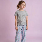 Flower Printed Plus Size Pajamas Set