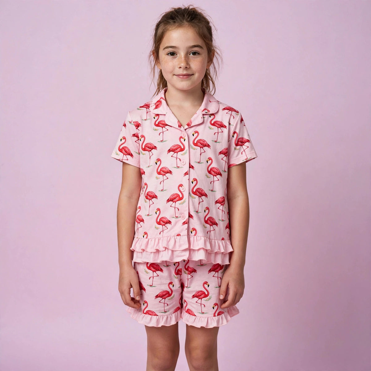 Printed  Pajamas Short Sets for Girls