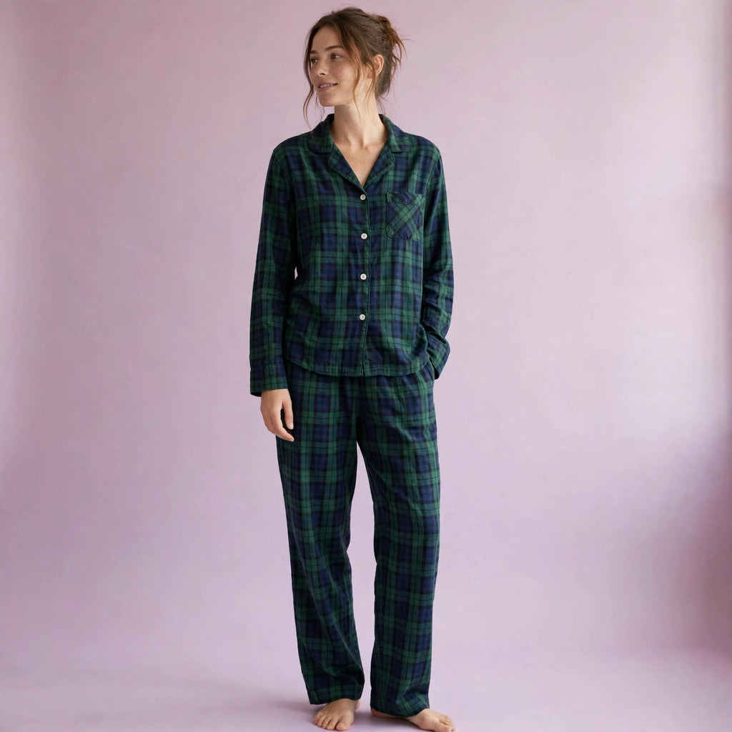 Check Pajama Set for Women
