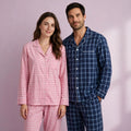 Matching Check Pajamas Set for Couple