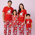 Christmas Hat Printed Family Pajama Set