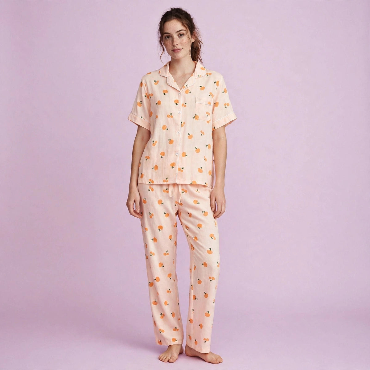 Fruits Printed Pajamas Set