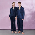 Long Sleeve Silk Couple Matching Pajamas
