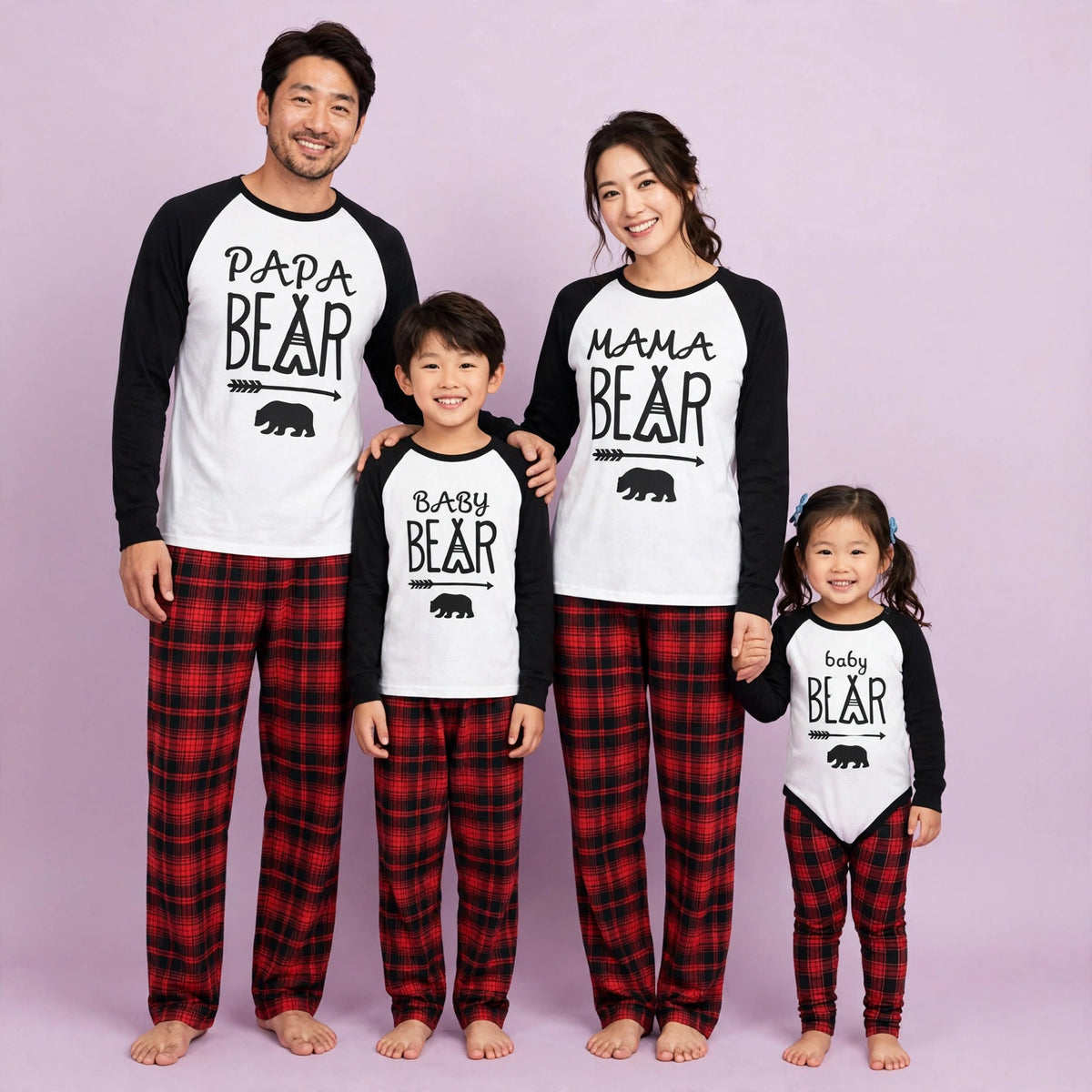 White Bear Matching Family Pajama Set
