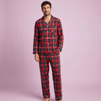 Men Check Pajama Set