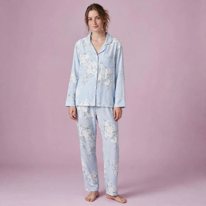 Floral Printed Pajamas Set