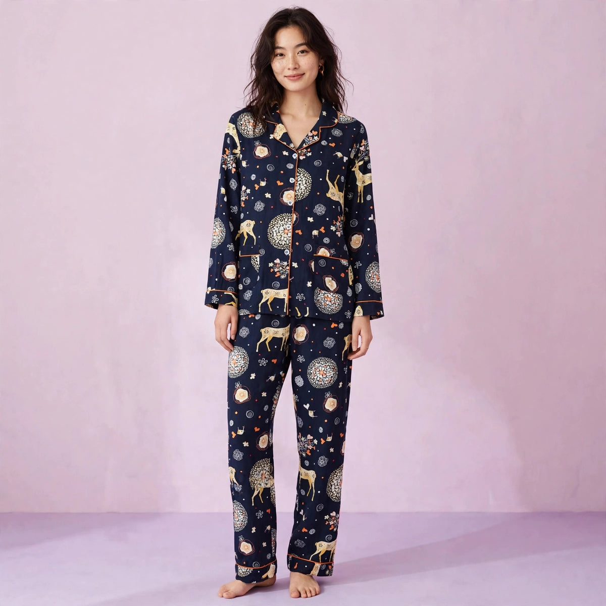 Christmas Special Full Printed Women Pant Set