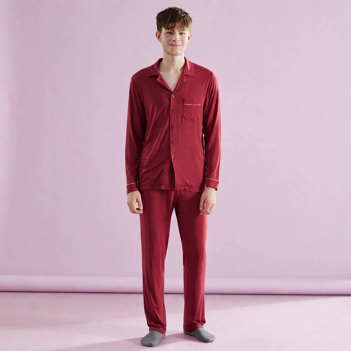 Men Long Sleeve Pajama Set