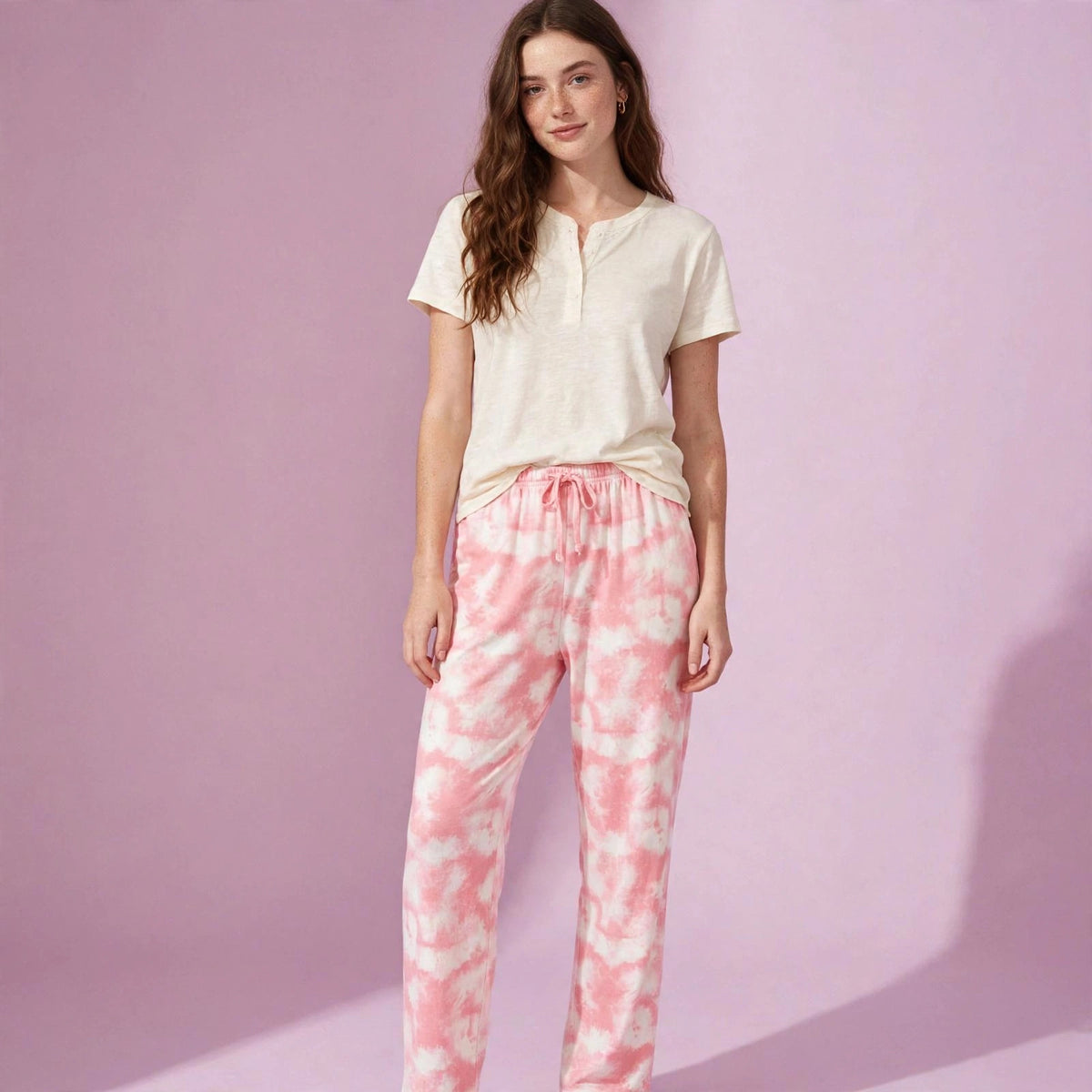Women Tie & Dye Sleep Pajama